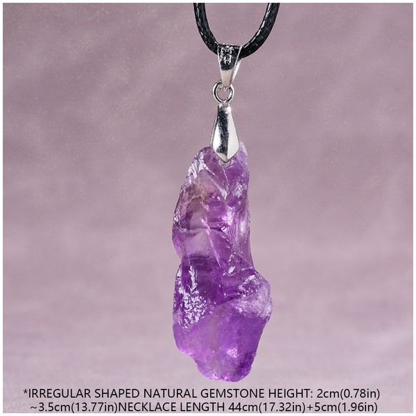 

Amethyst Irregular Natural Gemstone Necklace Pendant Necklaces Gems Pendants Jewerly Girlfriend Necklaces Luxurys Jewelry Luxurys Jewellery Gems Jewels