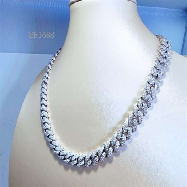 

Sgarit Hip Hop Bling Bling 3Mm 4Mm 5Mm 6Mm Gra Certified 10K Cluster Moissanite Tennis Chain Gra White Gold Necklace Jewelry