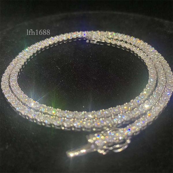 

Ice Tennis Chain Jewelry 2Mm 3Mm 5Mm 6.5Mm Men's Hip Hop Rap Singer Necklace