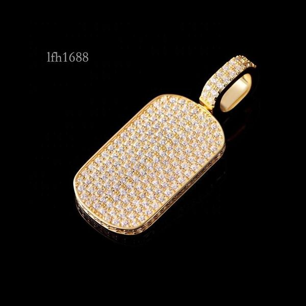 

Customize Fashion Mens Hip Hop Dogtag K Gold Dog Tags Charm Pendant Men Sier Necklace For Mens Gift Birthday Gift