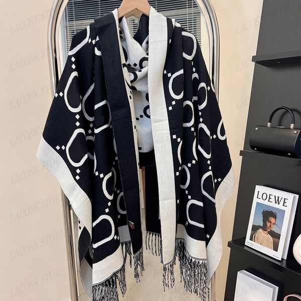 

Designers Letter G Scarves Cashmere Men Womens Thermal Shawl Classic Tassels Winter Thick Long Scarfs Double Side Different Colors 65*180cm