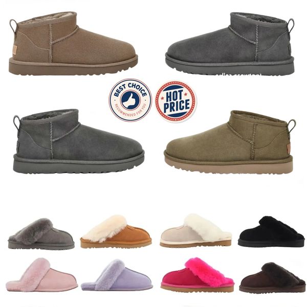 

australian Designers snow boots Mini Women Winter Australia Platform Ug Boot Fur Slipper Ankle Wool Shoes Sheepskin Real Leather Classic
