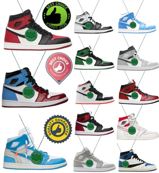 

High 1 Designer Shoe 1s Basketball Shoes Og Mens Lucky Green Chicago Lost and Found University Blue Mid Light Grey Mens Trainers Top 3 Womens Size 36-46, 03 university blue