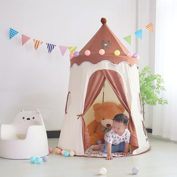 

Fine imitation Striped Pattern Pointed Castle Shaped Tent