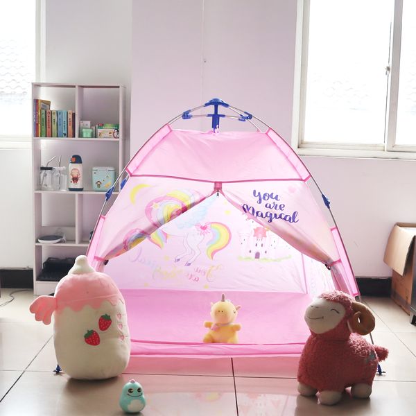 

Children's Indoor Tent Outdoor Portable Folding Cartoon Boys and Girls Game House Park Picnic Tent
