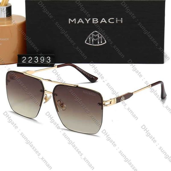 

Fashion Designer Cool sunglasses Maybach's new fashionable men's ins internet red frameless trendy double beam glasses driving2LIZ