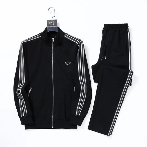 

23ss Men Set Men's Tracksuits Sweatshirts Casual Suits Men Womens Track Suit Coats Man Designer Jacket Sports Pants Joggers Trousers Size M, Black