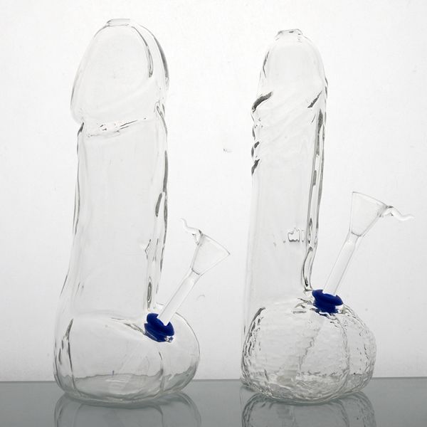

Handmade 2 Size New Dildo Model Glass Smoking Hookah Water Bong Pipe/Transparent Dick Shape Water Glass Smoking Pipe/Glass Smoking Hookah Pipe