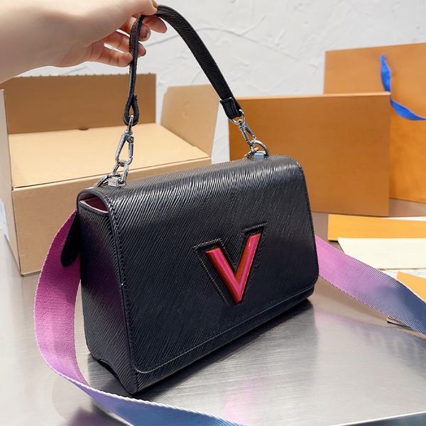 

New Twist Denim 2023 Fashion Classic Bag Designer Bag Handbag Women's Leather Handbag Women's Crossbody Retro Handbag Shoulder Crossbody Bag Wallet Shopping Bag