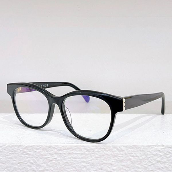 

High quality 1:1 designer optical glasses conference commuting driving acetate oval frame mirror legs with pearl decoration CH3451 gentle and lovely woman and man