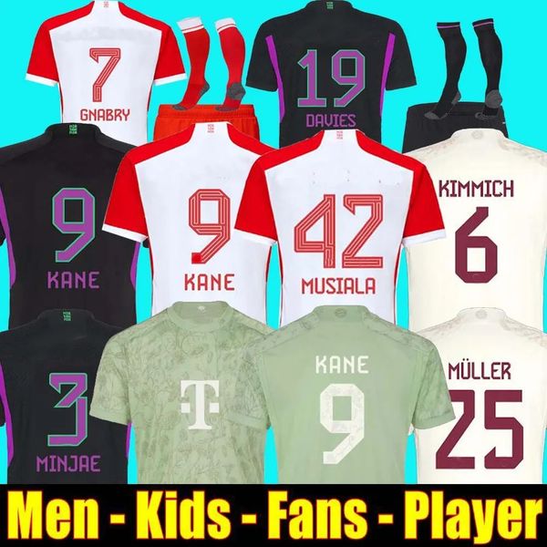 

23 24 MUSIALA DE LIGT soccer jerseys player version MANE SANE HERNANDEZ BAYERN MUNICH GNABRY GORETZKA MULLER DAVIES KIMMICH football shirt Men Kids kit, 23 24 men home player version+ patch