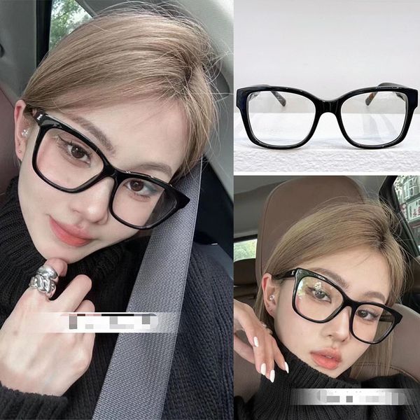 

Classic high-quality 1:1 designer optical glasses conference commuting driving acetate square frame with metal symbol CH3451 gentle and cute woman and man