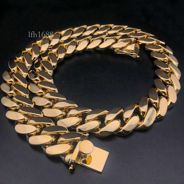 

Factory Custom Cuban Link Chain Real Sterling 10K 14K Solid Gold Hip Hop Fine Miami Cuban Link Chain