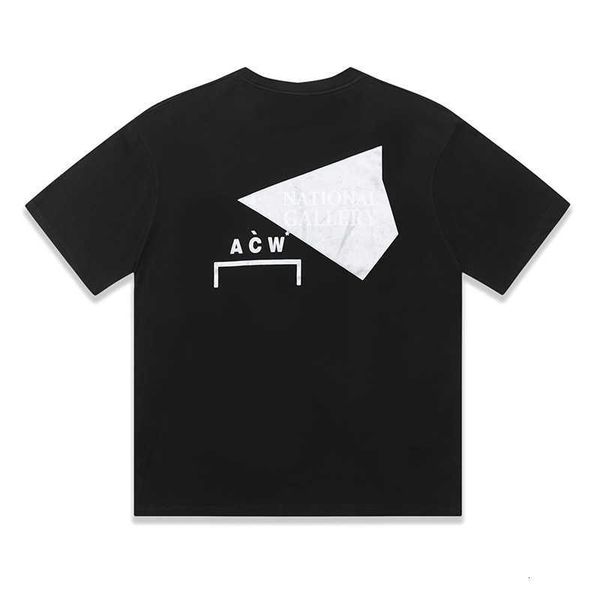 

Designer ACW Men' Fashion Tshirt American High Street Cold Wall Industrial Style Lacquer Offset Printing Short Sleeve T-shirt for Men and Women Loose Wide Fit Tee, Black8