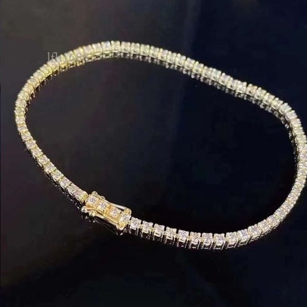 

Xiy Wholesale Real Gold 2.00Ctw Natural Diamond Square Tennis Bracelet