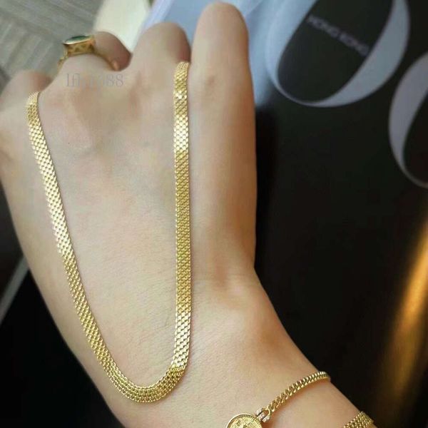 

Fashion Pure Gold Chain Necklace Women Ladies Men Bridal Engagement Wedding Jewelry