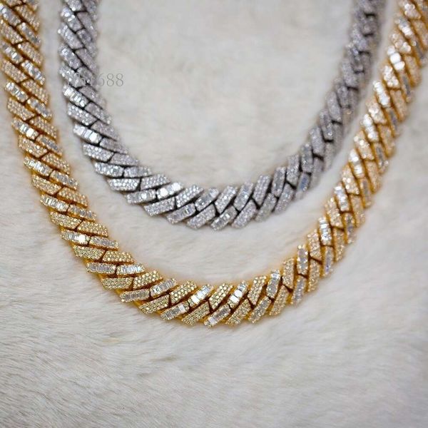 

Hip Hop Jewelry Iced Out Full Vvs Moissanite Diamond Custom Men Pendant Necklace S Sterling Sier Necklace
