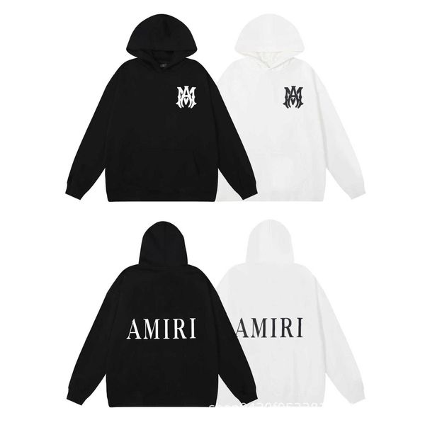 

Designer Ami Men' hoodie 2023 Autumn/Winter New AMR Fashion Brand HOODIE SWEATS Hooded Sweater Unisex Batch High quality cool handsome men fashion hoodie, White