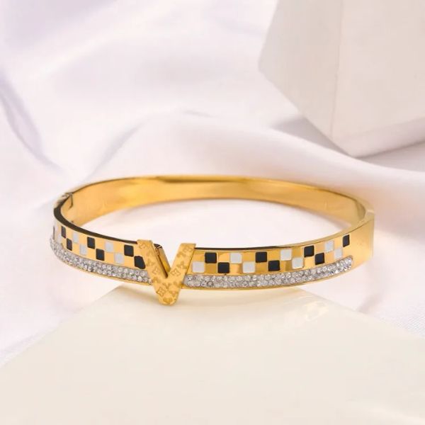 

Classic Designer Bracelets Gold Plated Bangle Women Bracelet Love Diamond Letter High Quality Engagement Party Bracelet Designer Jewelry