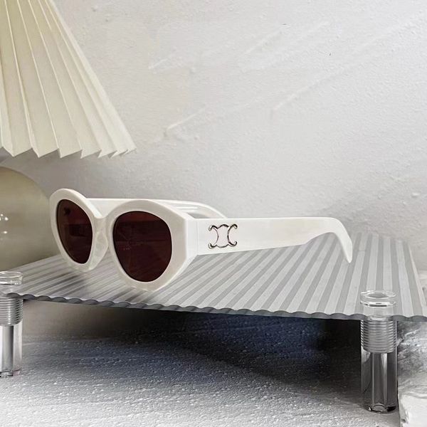 

Designer Womens Sunglasses Retro Cats Eye For Women Oval French Street Fashion Accessories Dhpbg T753