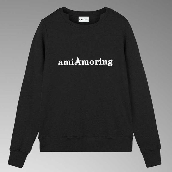 

Designer Amis Men's hoodie Amoring French Classic Love Sweater 2023 New Autumn Round Neck Couple Men's Loose Top High quality cool men's hoodie, White