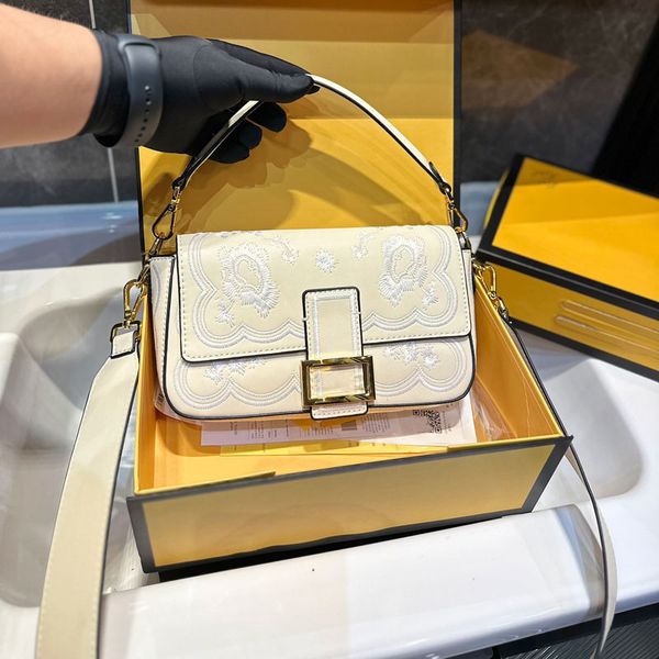 

luxury designer bags embroidery handbags Women shoulder bag Baguette Clutch Flap bag classic famous fashion Crossbody Shoulder Wallet Purses