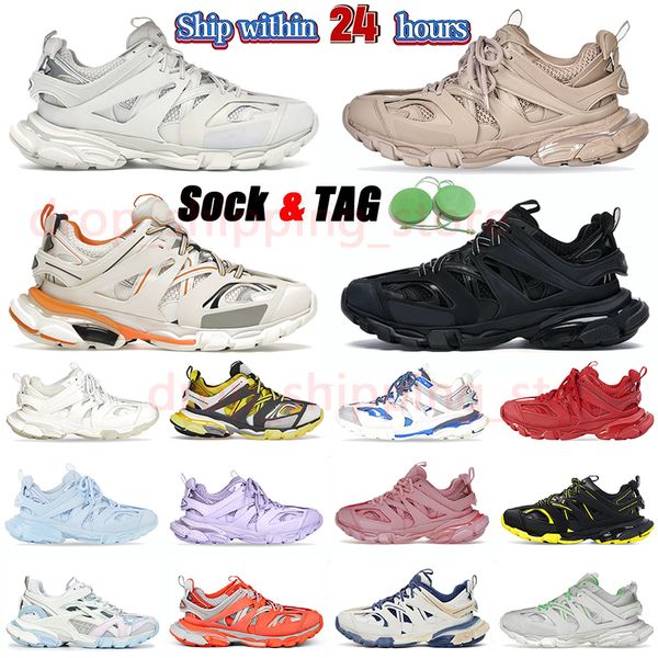 

Top Quality Track 3 3.0 Designer Luxury Brand Casual Sneakers 18ss Tess.s. Gomma Leather Nylon Printed Tracks 3 Mens Women Outdoor Trainers Runner Shoe Size, #17