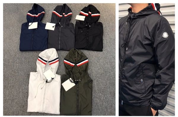 

Mens jacket black hoodie varsity jacket windbreaker spring and autumn fashion hooded sports windbreaker American street sportswear, 8_color