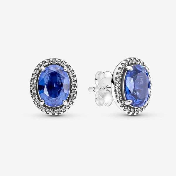 

Authentic Sparkling Statement Halo Stud Earrings S925 Sterling Silve Fine Jewelry Fits European Style Dangle Earrings 290040C01