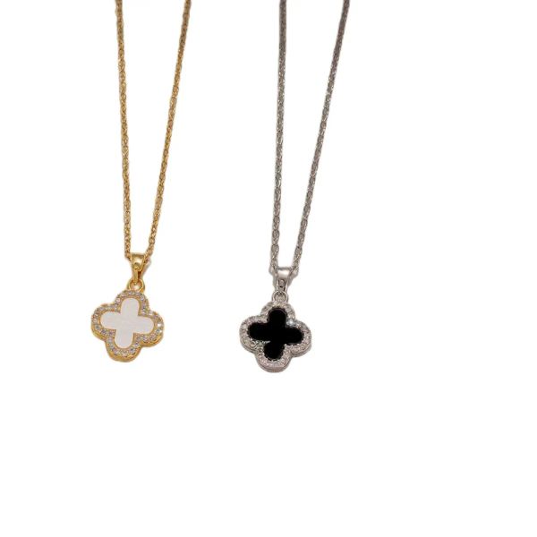 

Van Clover necklace Designer Jewelry 18K Plated gold Necklaces girls Gift vanly cleefly Clover Necklace Hot designer Pendant Necklaces women Highly Quality gift