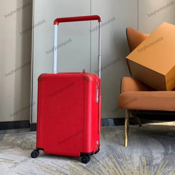

10A Luxury suitcase Designer luggage 55 Boarding box Large capacity designer luggage Alphabet Flower Pattern Travel Business Senior Pull Rod Universal Wheel Pink