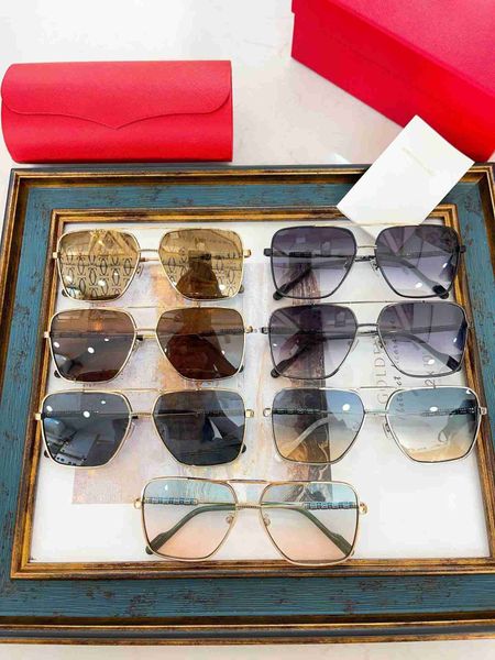 

Fashion Designer Cool sunglasses 2023 new fashion women's frameless metal Counter quality CT0422S