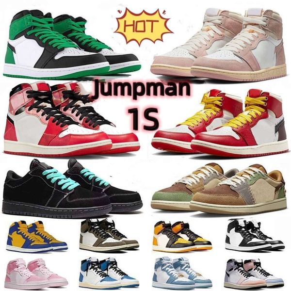 

1 2023 1s Top Fashion Basketball Shoes Mens Jumpman Teyana Taylor Starfish Lost Found Space Jam Washed Pink Skyline Women Sneakers Trainer Eur 36-47, B28 dark marina blue
