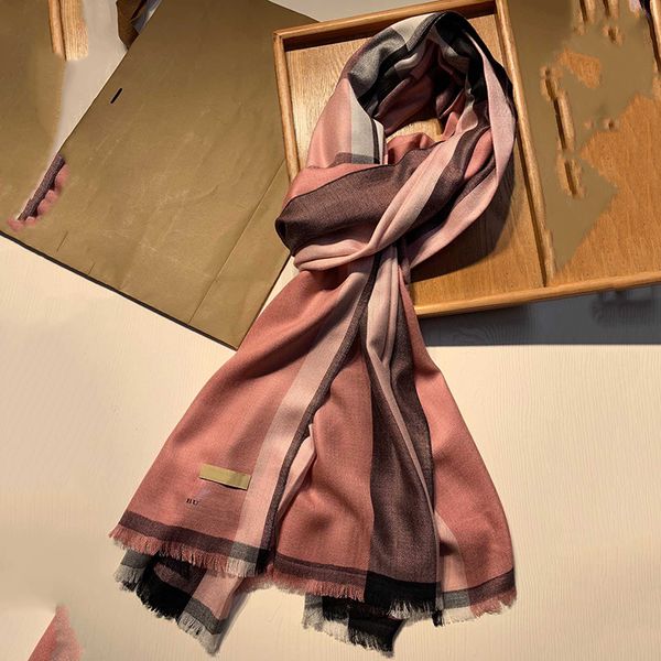 

Women Winter Cashmere Designer Scarf and Men Long Scarf Quality Headband Fashion Classic Printed Check Big Plaid Shawls Headb D1GL