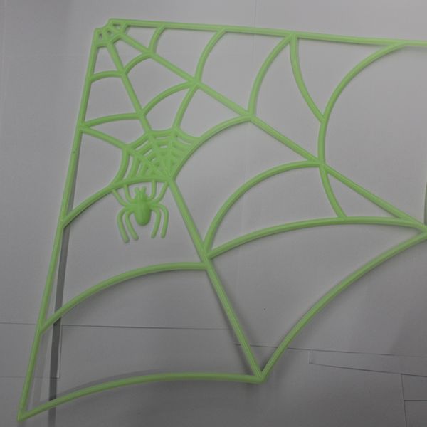 

wholesale Halloween props KTV scene layout props 60cm luminous spider web plastic spider web props(4 pieces per piece)
