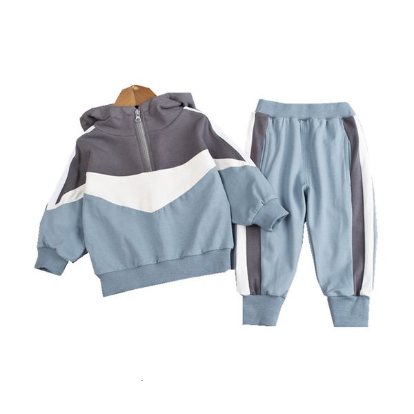 

Clothing Sets Spring Autumn Baby Boys Girls Clothes Children Letter Hoodies Jacket Pants 2pcssets Toddler Fashion Costume Kids Tracksuits 230922, Bin ctx f blue