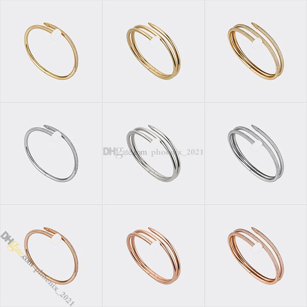 

Nail Bracelet Jewelry Designer for Women Diamond-Pave Designer Bracelet Titanium Steel Gold-Plated Never Fading Non-Allergic,Gold,Silver,Rose Gold, Store/21621802