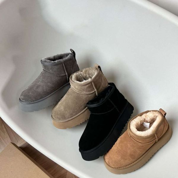 

Boots Women Winter Ultra Mini Boot Designer Australian Platform Boots For Men Leather Warm Ankle Fur Booties Luxurious Shoes