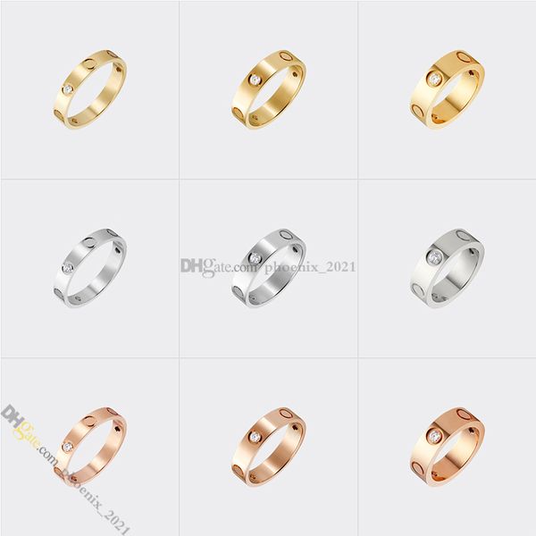 

Jewelry Designer for Women Love Screw Ring Designer Ring 3 Diamonds Titanium Steel Rings Gold-Plated Never Fading Non-Allergic,Gold/Silver/Rose Gold, Store/21621802