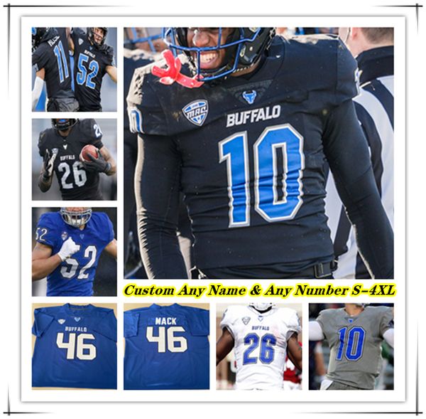 

Buffalo UB College Football Jerseys Cole Snyder Mike Washington Ron Cook Jr Darrell Harding Marlyn Johnson Nik McMillan Khalil Mack Cole Harrity Shaun Dolac Michel, Men white