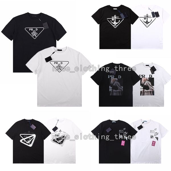 

Mens Designer T-Shirt Luxury Brand P T Shirts Mens Womens Short Sleeve Tees Summer Shirts Hip Hop Streetwear Tops Shorts Clothing Clothes-1