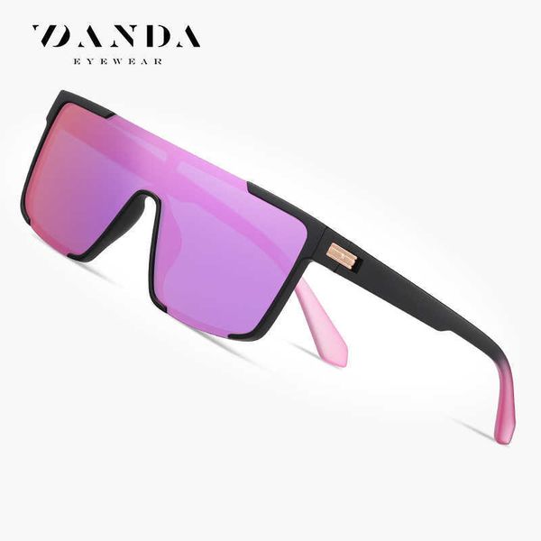 

New Large Frame Integrated Sunglasses TR7543 Fashionable Colorful Polarized Sunglasses Unisex Sunglasses AJP0