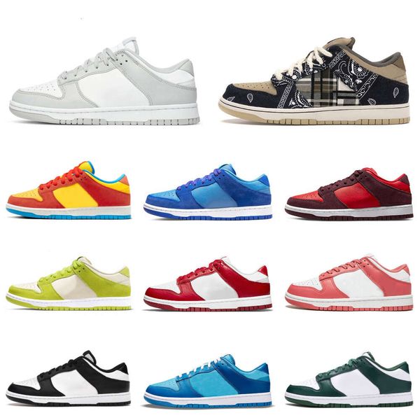 

Designers Grey Fog Lows Casual Shoes Mens Blue Raspberry SB Bart Simpson White Black Paisley Parra UNC Parra Sail Staple NYC Pigeon Trainer Chicago Outdoor Sneakers, 36-45 strawberry milk
