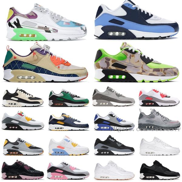 

Designer OG Max 90 Running Shoes 90s Sports Sneakers Phantom Coconut Milk Black White Infrared Caramel Objet For Mens Women Trainers Outdoor Size 36-47, 59#