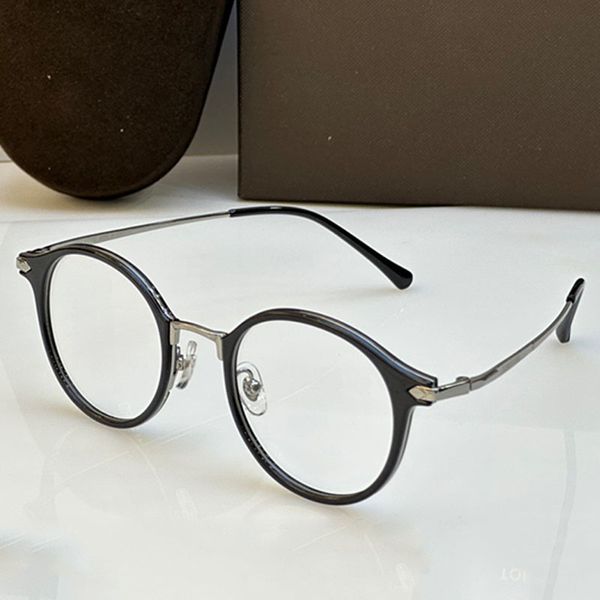 

Top quality designer optical glasses gatherings outdoor activities fashionable men oval plate frames transparent lenses 5606 vintage and cute women