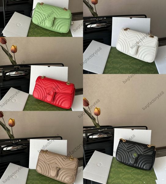 

FASHION Marmont WOMEN 446744 luxurys designers bags real leather Chains crossbody bag Interior Slot Pocket shoulder bag Totes lady wallet purse Fashion Casual Tote