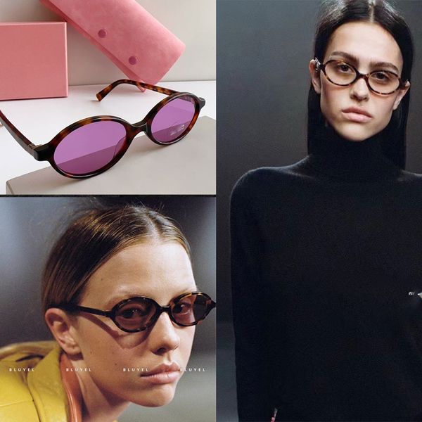 

Occhiali da sole ovali da donna SMU 04 Acetate fiber 100% UVA/UVB protection Designer Women Acetate Oval Sunglasses Classic small box sexy woman
