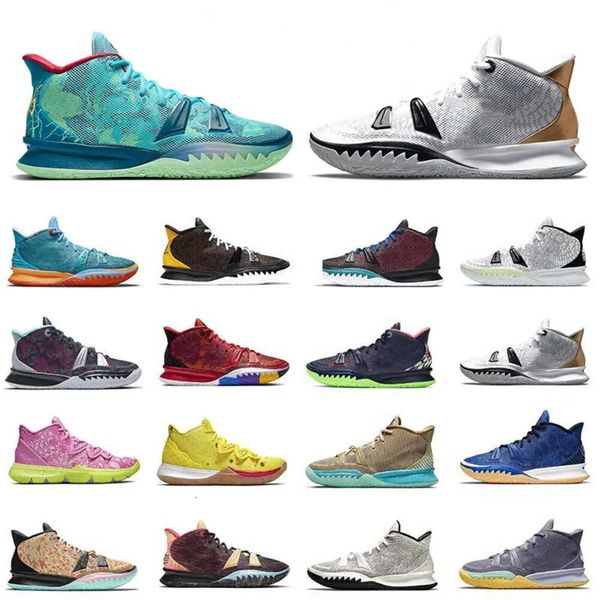 

Basketball Shoes Kyries 7 Mens One World 1 People Yellow Chip Light Bone Sponge Sandy Creator Hendrix Horus Rayguns Daybreak Squidward Trainer Sneakers, Color#7