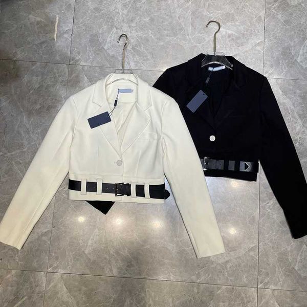 

Suits Women' Blazers Women Jacket Casual Style With Belt Corset Lady Slim Fashion Jackets Pocket Outwear Warm Coats -L 7VXS