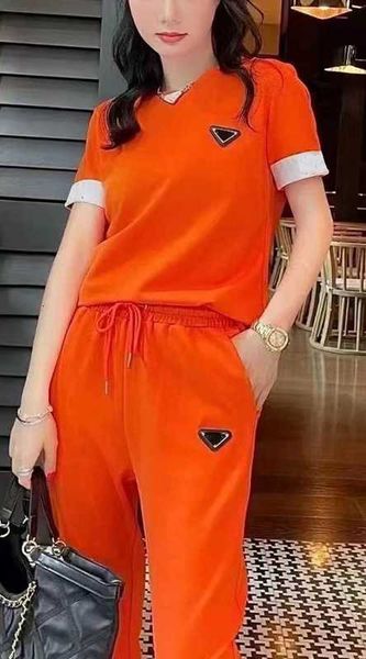 

Two Women's Piece Pants juicy tracksuits Women Spring Casual Pieces Vintage Office Lady Single Breasted Blazers Pants Street Short Suits HZCQ, Orange